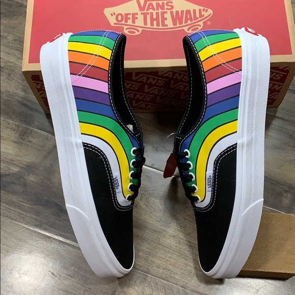 VANS AUTHENTIC Refract Black/True White/Multi WMNS - Picture 12 of 16